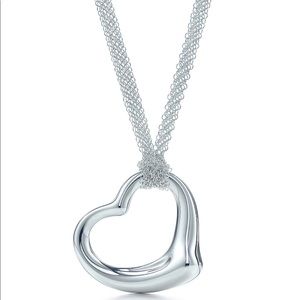 TIFFANY & CO. OPEN HEART PENDANT NECKLACE